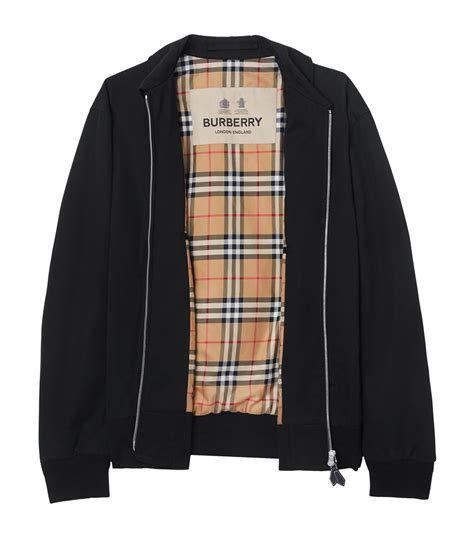 black burberry jacket with pattern on the outside|burberry black jacket men.